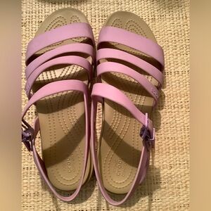 CROCS Women's Purple Tulum Strappy Sandals size 9